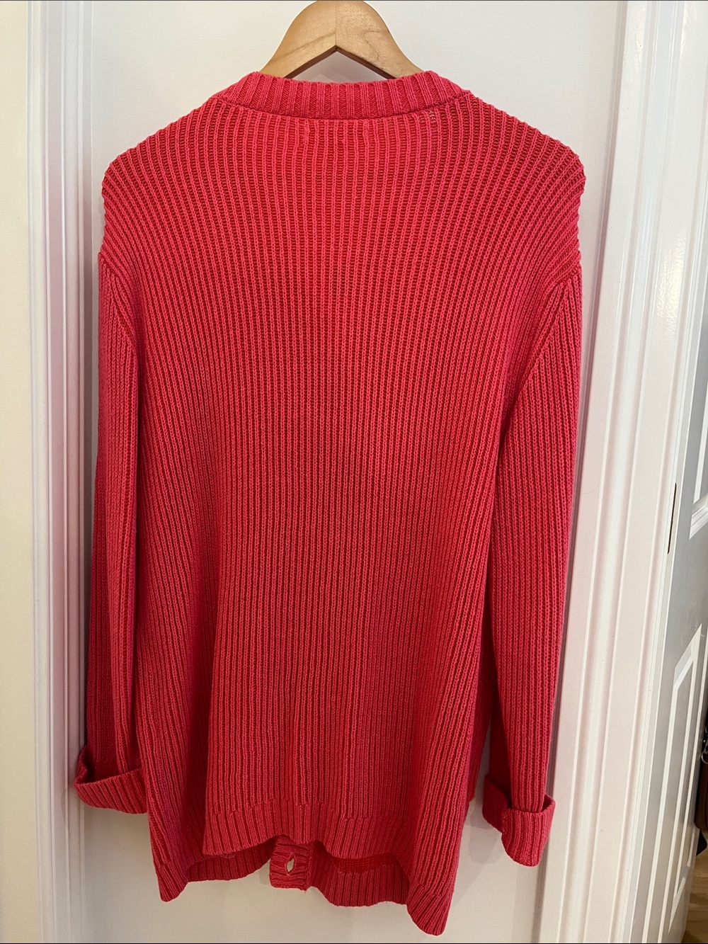 l*space Coral Ribbed Button-Front Cardigan - Picture 8 of 8
